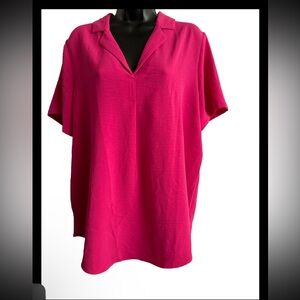 Hilary Radley Ladies' Blouse Size Medium Color Pink New With Tags